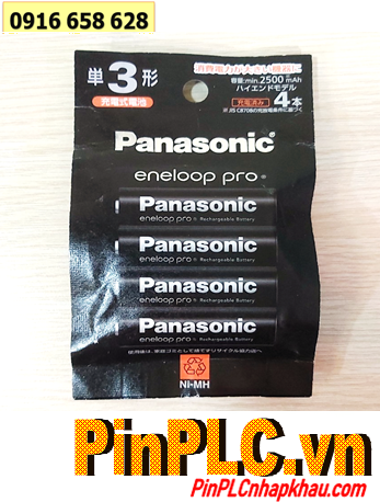 Panasonic Eneloop PRO BK-3HCD/4H Pin sạc AA 2500mAh 1.2v dòng Nội địa Nhật - Pin Chữ Nhật (loại Vỉ 4viên)